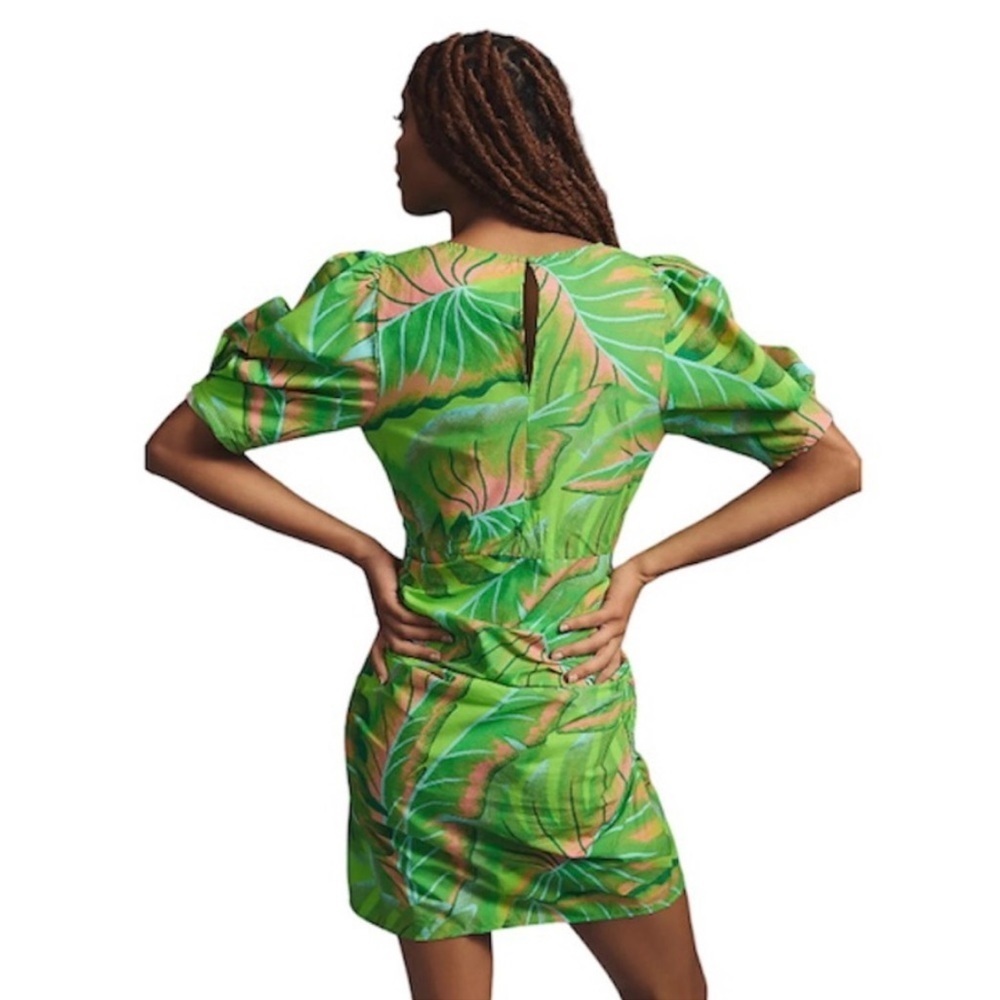 Farm Rio Puff Sleeve Mini Dress Size XL NWT - Picture 2 of 13